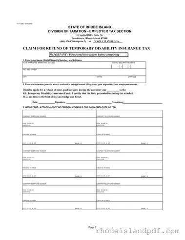 Fill in a Valid Rhode Island Tx 16 Template